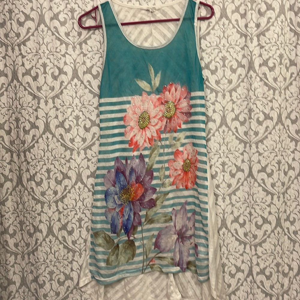 Womens size large see through bathing suit cover up 5th and love
